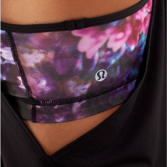 Lululemon No Limits Tank Black / Spring Has Sprung Multi - Picture 4 of 9